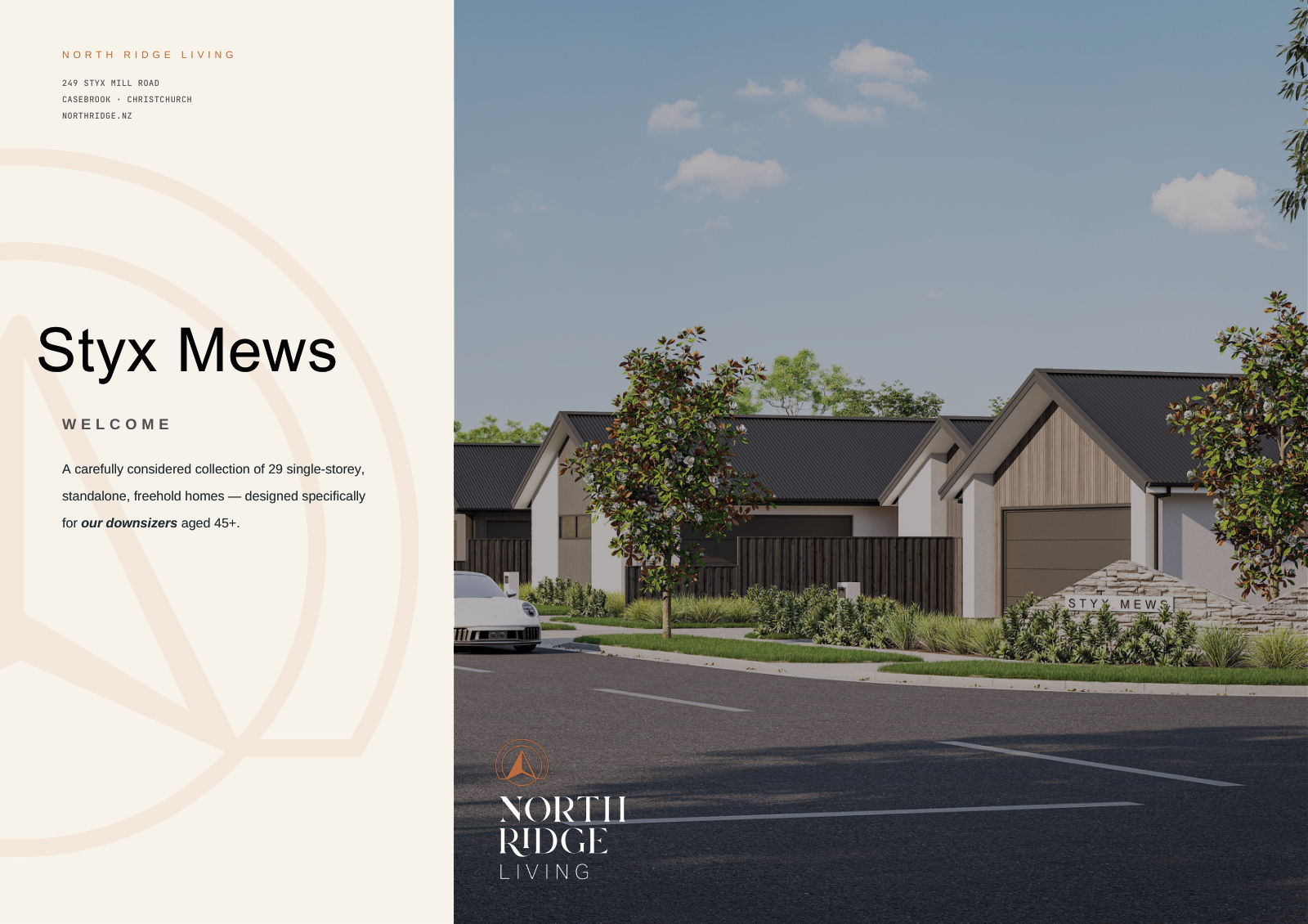 Cover of the Styx Mews information pack